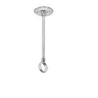 Shower Rod Ceiling Support - required for rods longer than 72" Chrome Plated Brass, For 1 1/4" O.D. Rod, 6" St'd